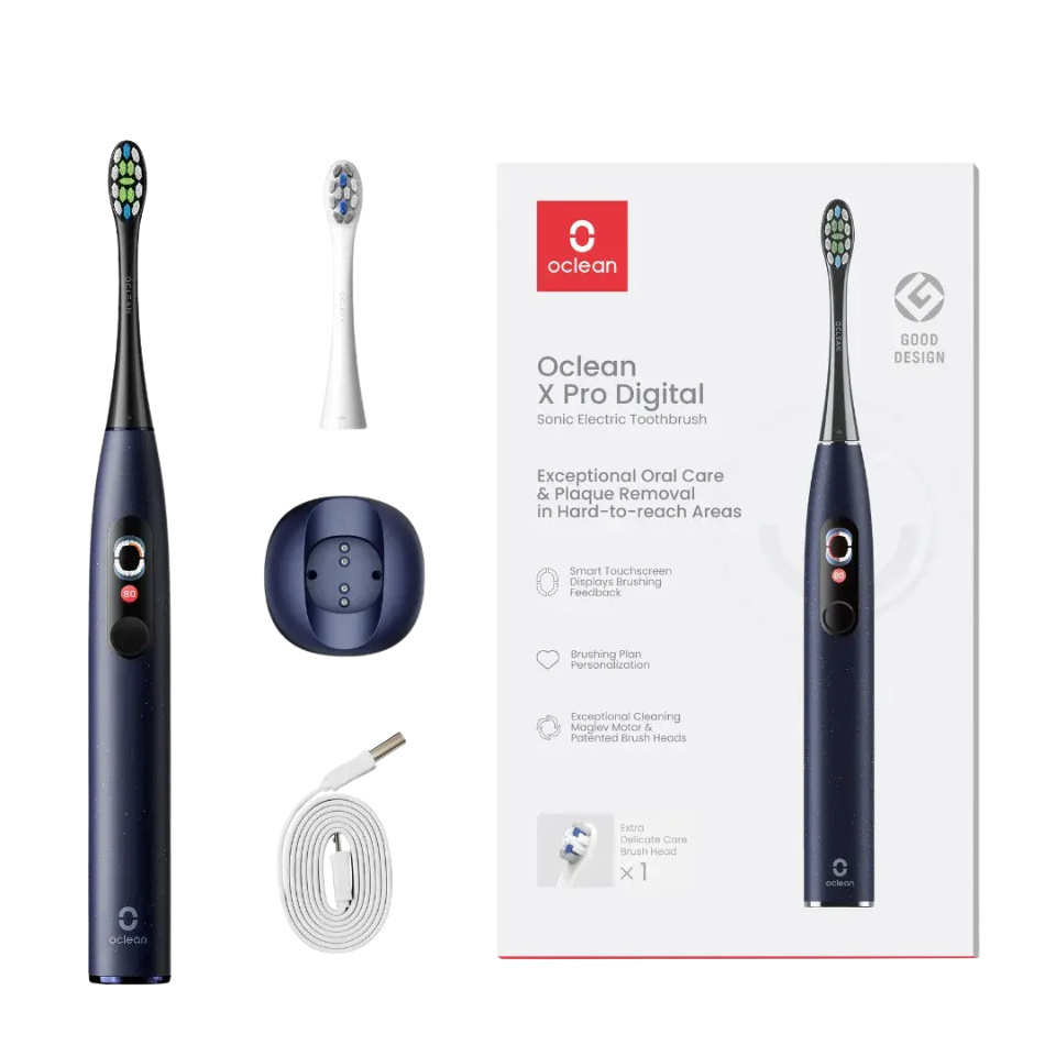 Oclean X Pro Digital szczoteczka soniczna ciemnoniebieska 3 Oclean X Pro Digital szczoteczka soniczna ciemnoniebieska