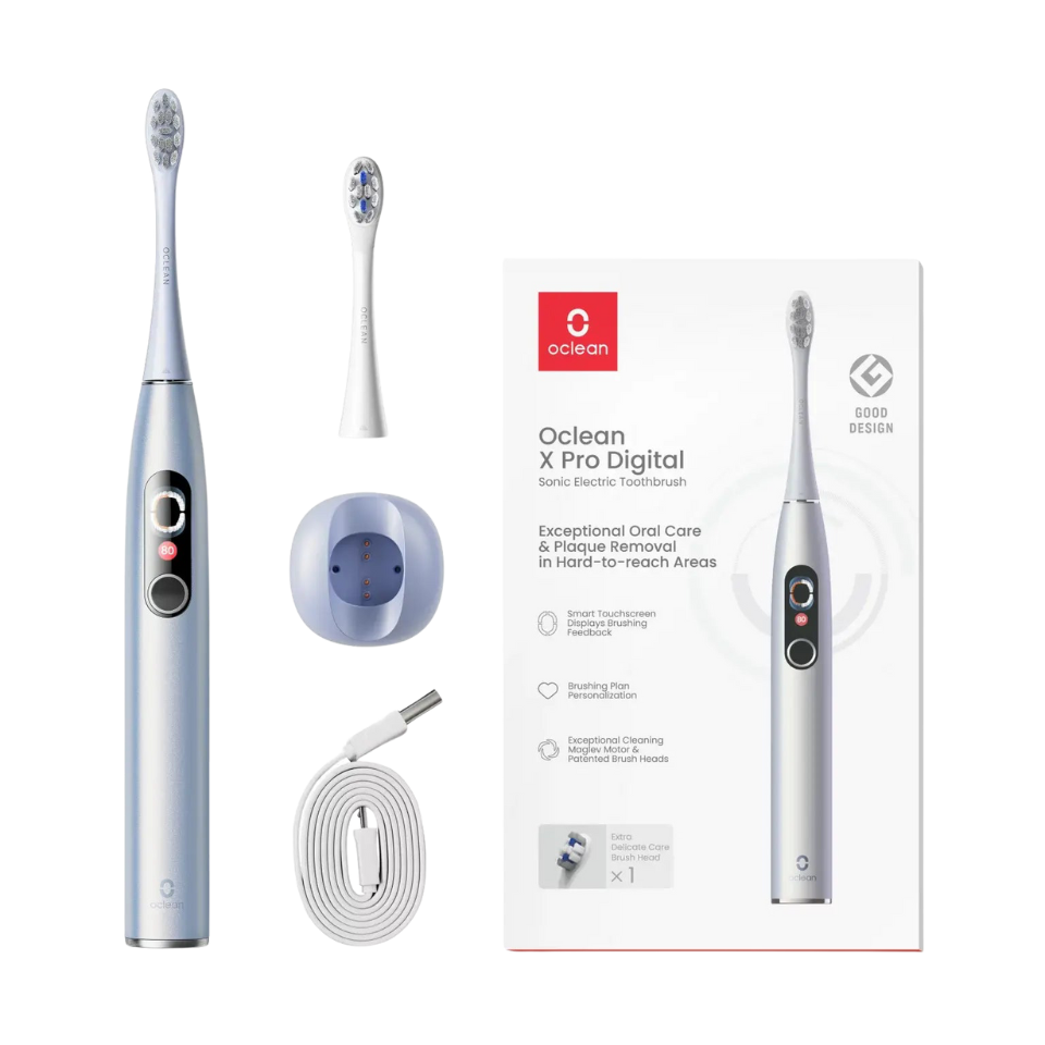 Oclean X Pro Digital szczoteczka soniczna srebrna 3 Oclean X Pro Digital szczoteczka soniczna srebrna 2