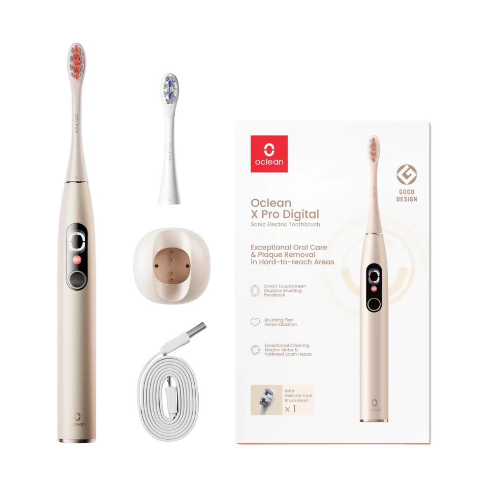 Oclean X Pro Digital szczoteczka soniczna ciemnoniebieska 3 Oclean X Pro Digital szczoteczka soniczna złota