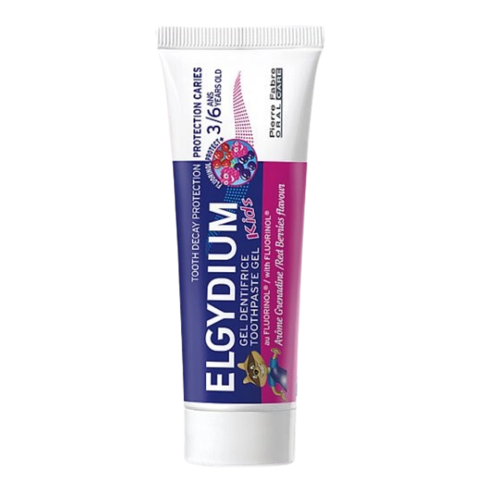 Elgydium Kids Pasta o smaku czerwonych owoców dla dzieci 3-6 lat 50ml