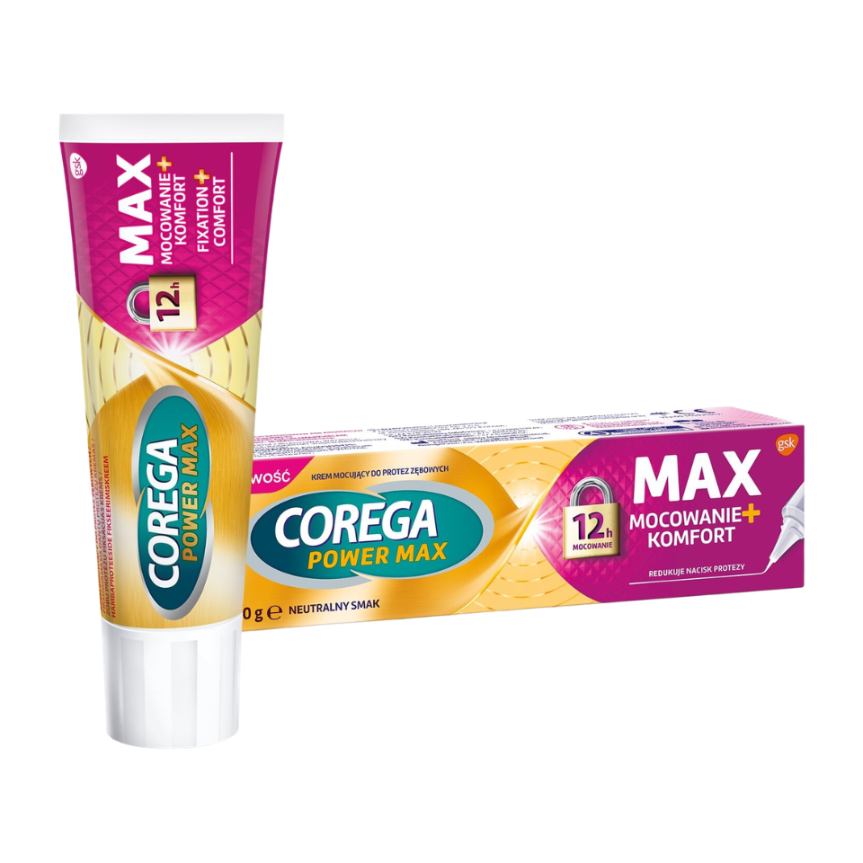 Corega Max Mocowanie i Komfort krem 40g