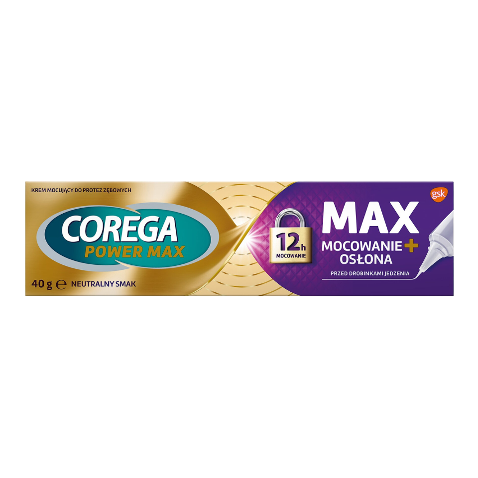 Corega Max Mocowanie i Osłona krem 40g Corega Max Mocowanie i Osłona krem 40g